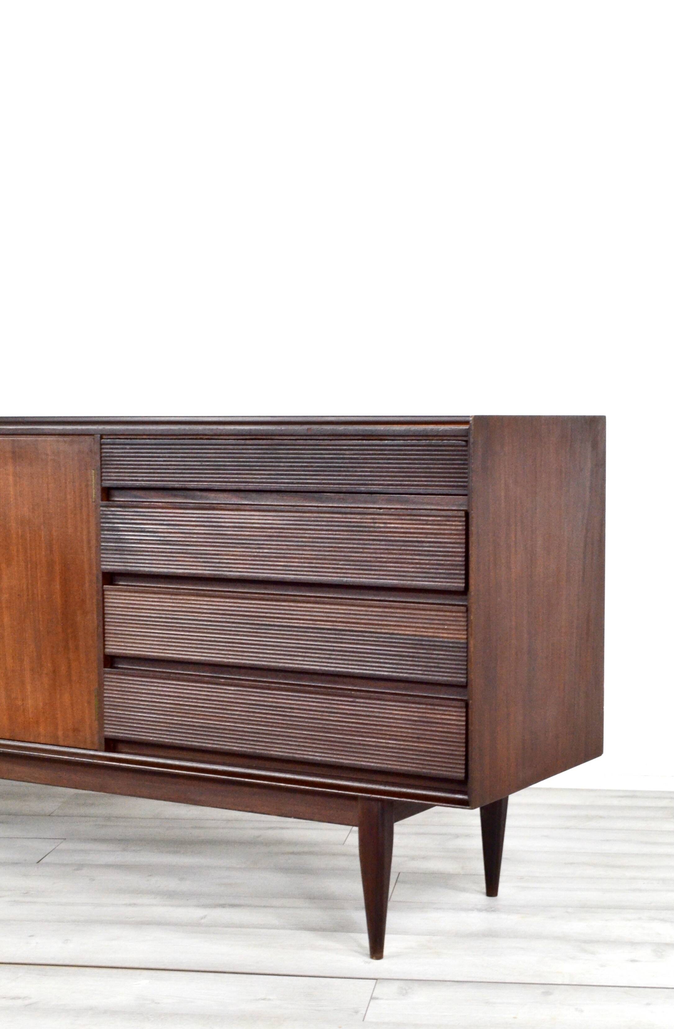 Midcentury Richard Hornby Heal's Sideboard / Long John In Stunning Afromosi