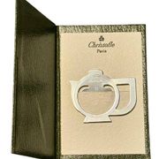 Christofle, silver-plated metal bookmark in the shape of a teapot from the 20th century.