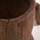 Mortier et pilon anciens de style wabi-sabi (c.1920) #1