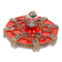 Vintage 1970s ceramic 'Fat Lava' style wall light by Hustadt Leuchten