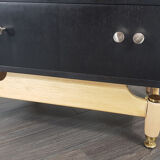 G-plan black tall chest of drawers, 1960s