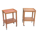 Pair of vintage 50s oak side tables