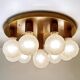 Large Vintage Brass Ceiling Light