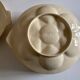 set of 6 oyster plates in ivory Gien earthenware 1960