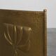 Elegant Art Deco hammered Copper Fireplace Screen, France 1920s