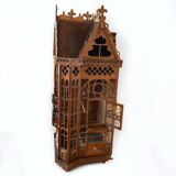 Important bird cage - aviary representing a house early 20th century l 158 cm