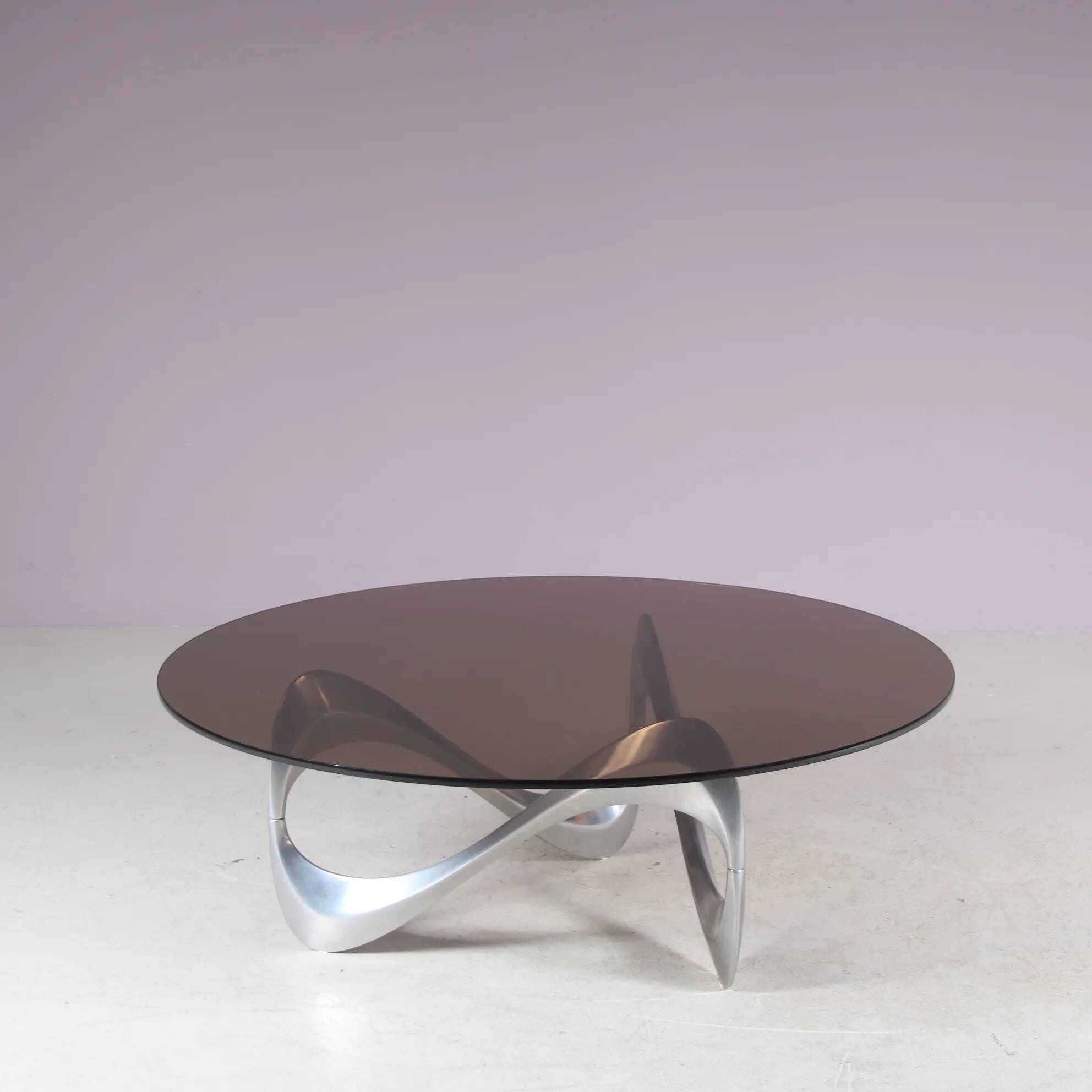1970s "Snake" coffee table by Knut Hesterberg for Ronald Schmidt, Germany