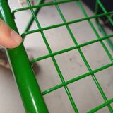 Vintage metal folding chair trio "Grillage" - Ted Net