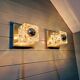 Paire d'appliques murales Ice Cube, Peill & Putzler, 1970