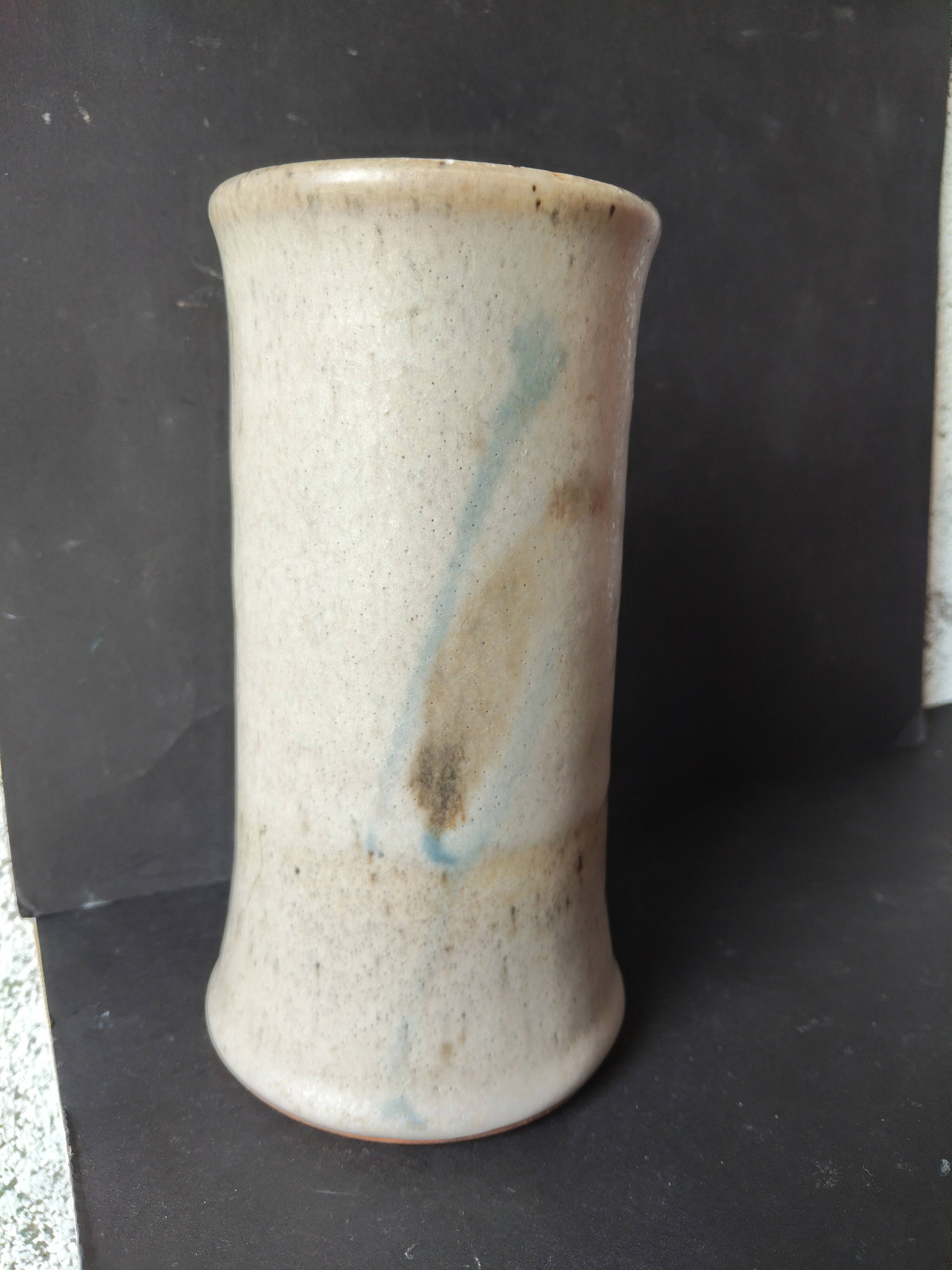 Stoneware vase signed St Maur attributed to Michel Pastore and Évelyne Porret.