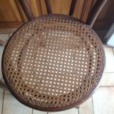 Pair of vintage Thonet Austria cane chairs