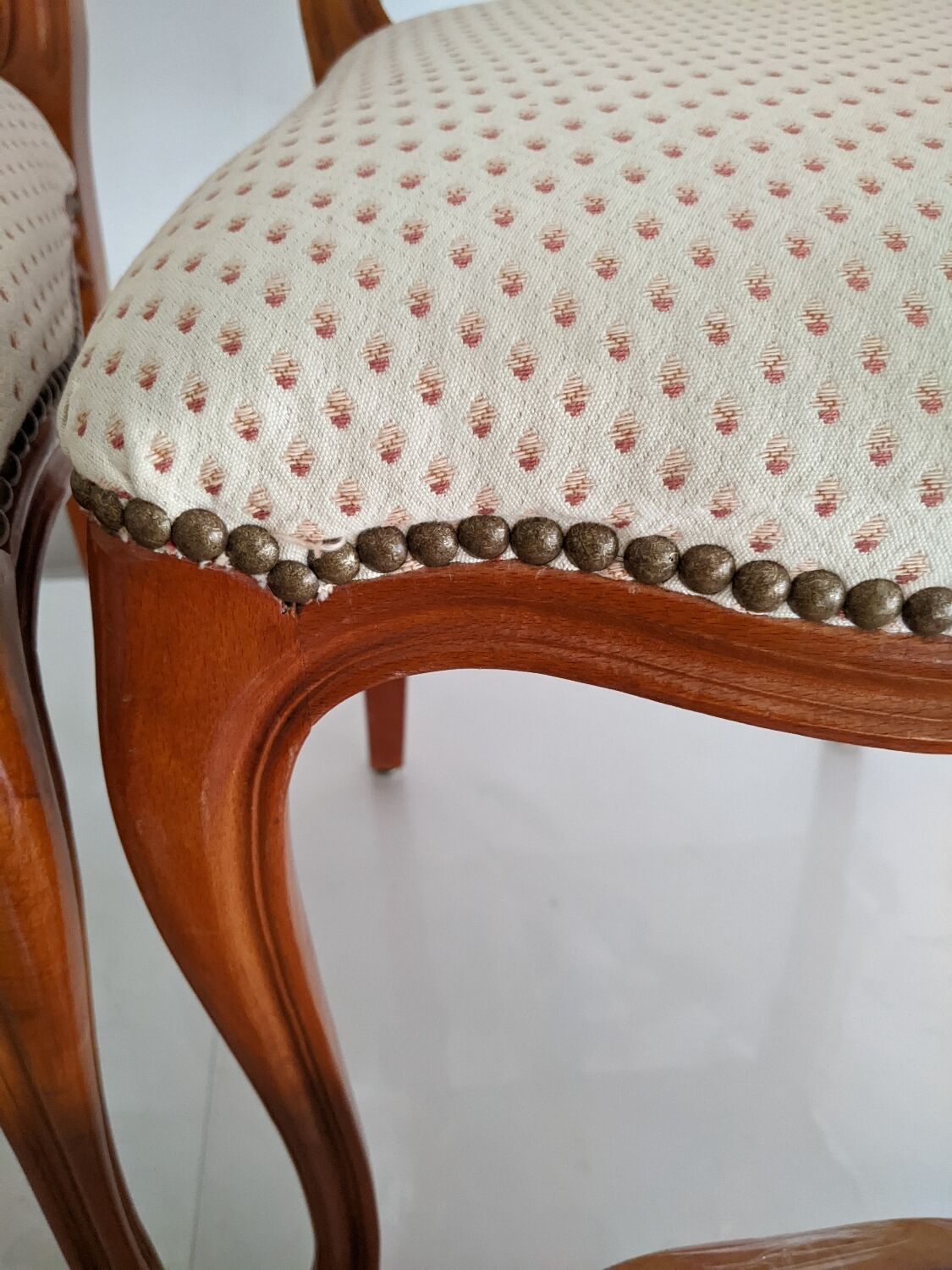 Lot de 4 Chaises Vintage Style Louis XV / Louis Philippe