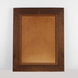 Carved Baroque Black and Giltwood Mirror, France 1850s