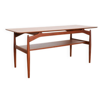 Table basse danoise en teck du milieu du siècle, années 1960.