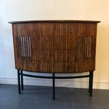 Furniture bar in vintage rattan