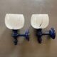 Pair of vintage 70s wall lights