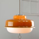 Space Age Brown Pendant from Guzzini, 1970s