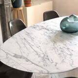 Table marble arabescato Italy vintage