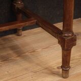 Italian inlaid table with marble top from 20th century