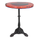 Bistro table with a cast iron base and a traffic sign as a tabletop, Paris 1920s.