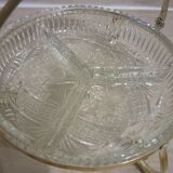 Chiseled glass plate