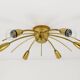 J.T. Kalmar Sun Lustre in Brass Mid-Century, Austria, 1950s