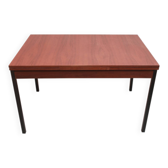 1960s extendible diningtable in teak and metal