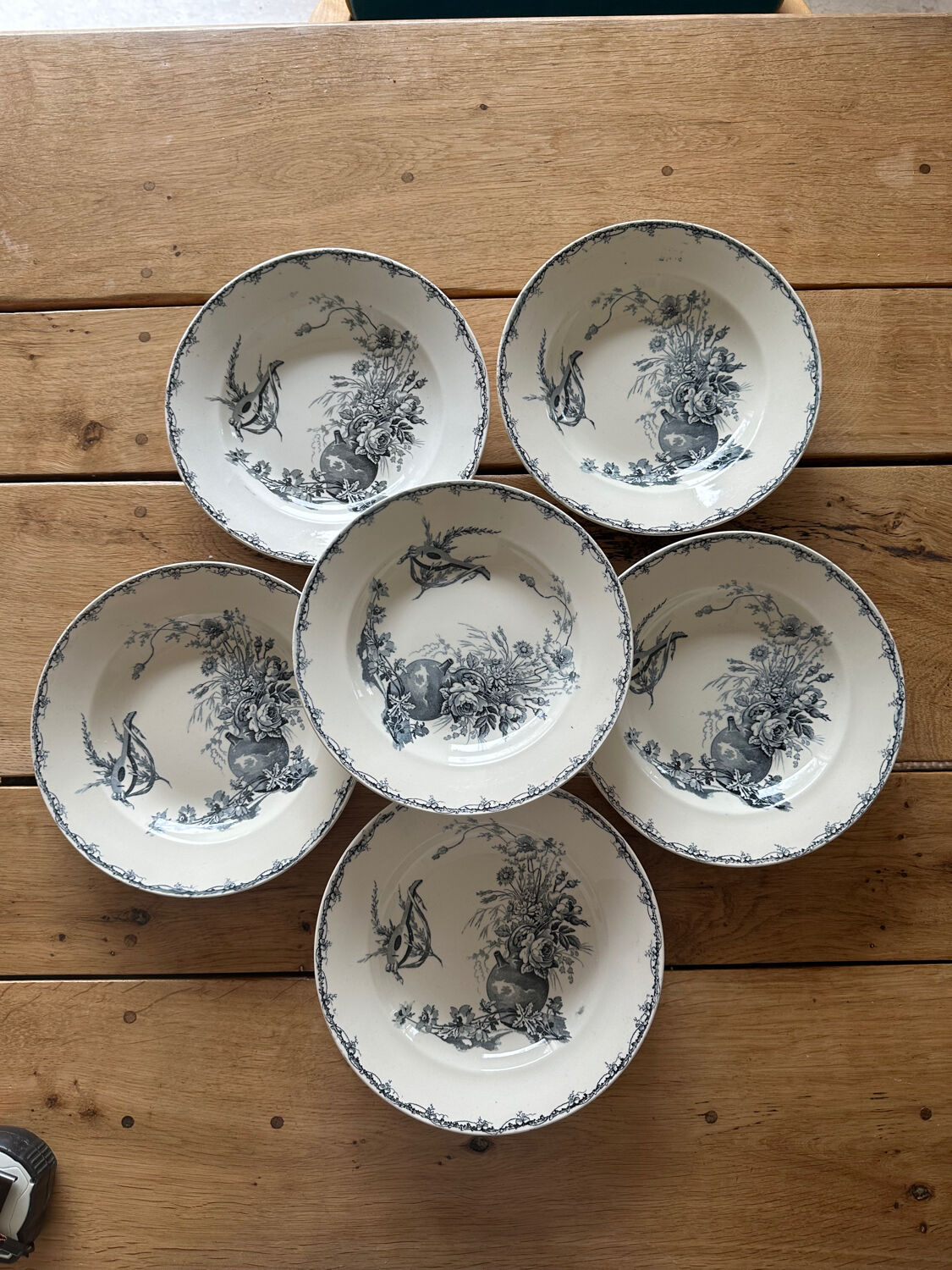 Assiettes creuses terre de fer