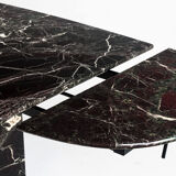 Vintage marble dining table with two extensions, Italy, 80's