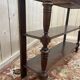 Desserte - Console en chêne massif Napoléon III marbre gris veiné