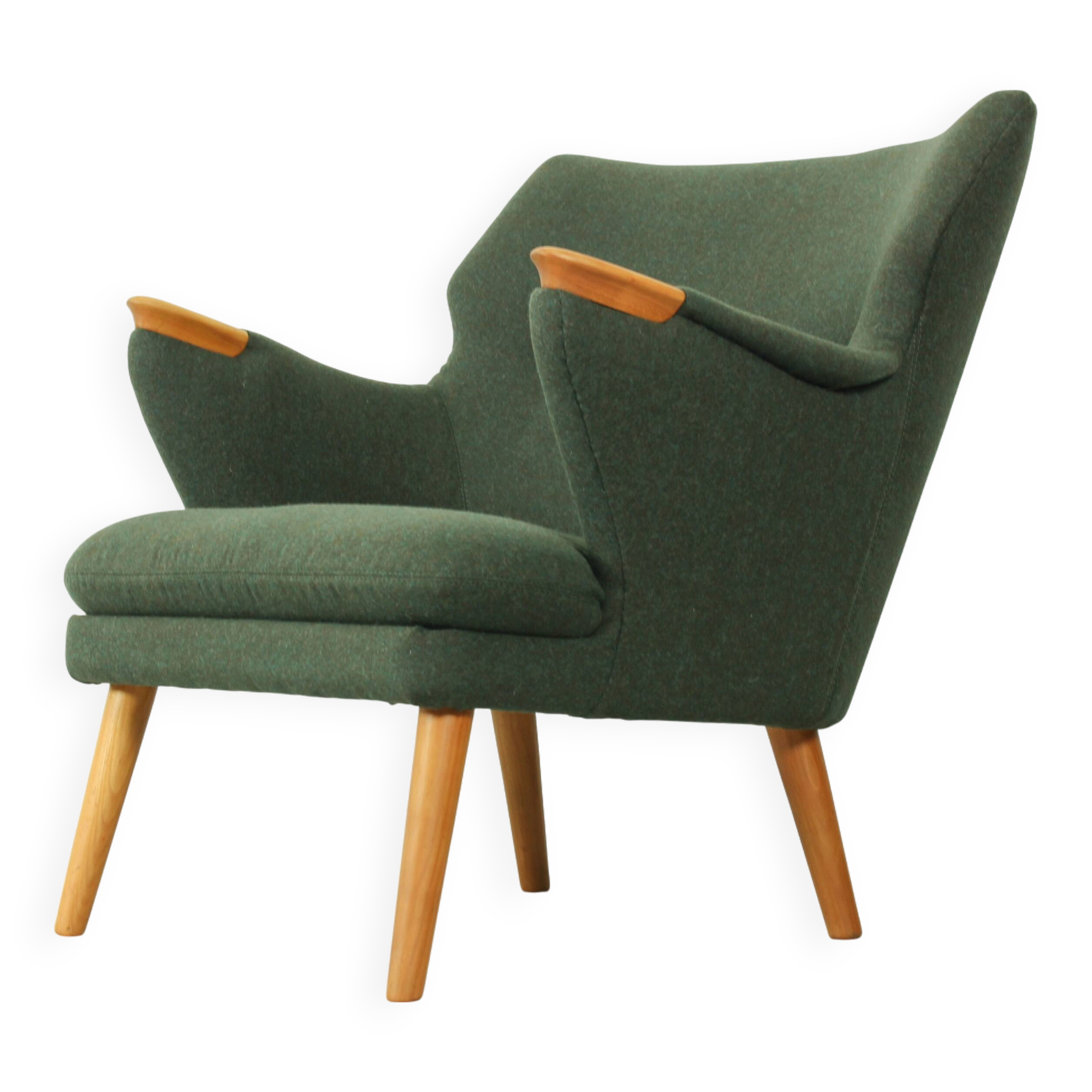Kurt Olsen lounge chair No 221, Slagelse Møbelvaerk, 1960s