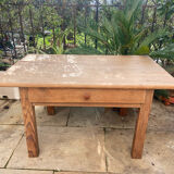 Vintage pine farmhouse coffee table