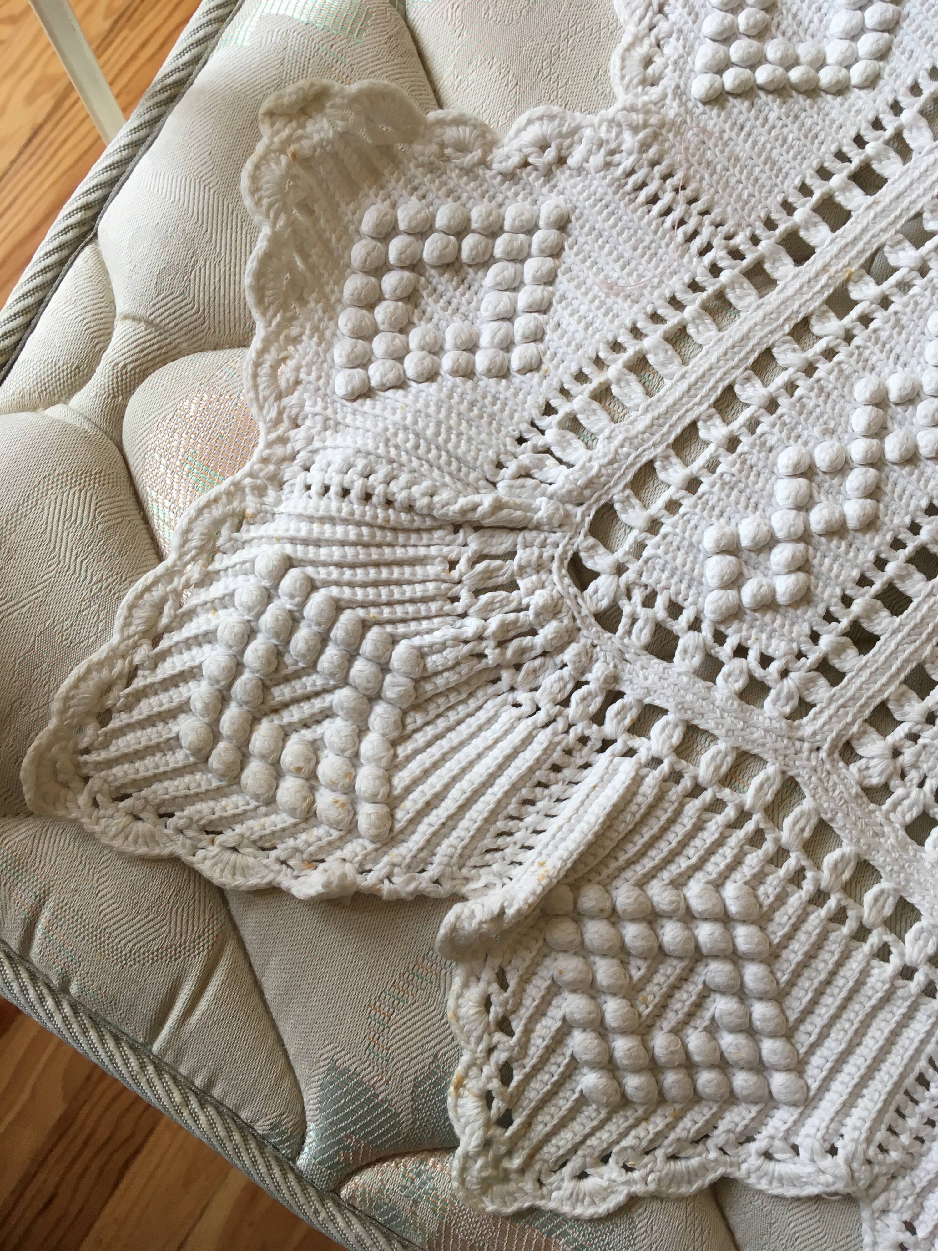 Handmade Crochet Diamond Blanket