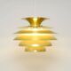 Golden lamp, 1970s Denmark