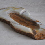 Vintage brutalist ashtray in natural onyx