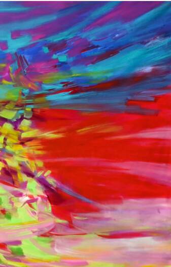 XL Original Abstract Painting by established artist Isabel Tapias