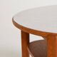 Table d'appoint en chêne et stratifié, Ferdinand Lundqvist, années 1950-1960.