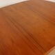 Vintage round dining table | extendable | teak | 121-173 cm