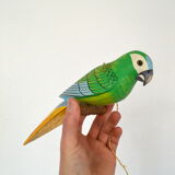 Wooden parrot to hang