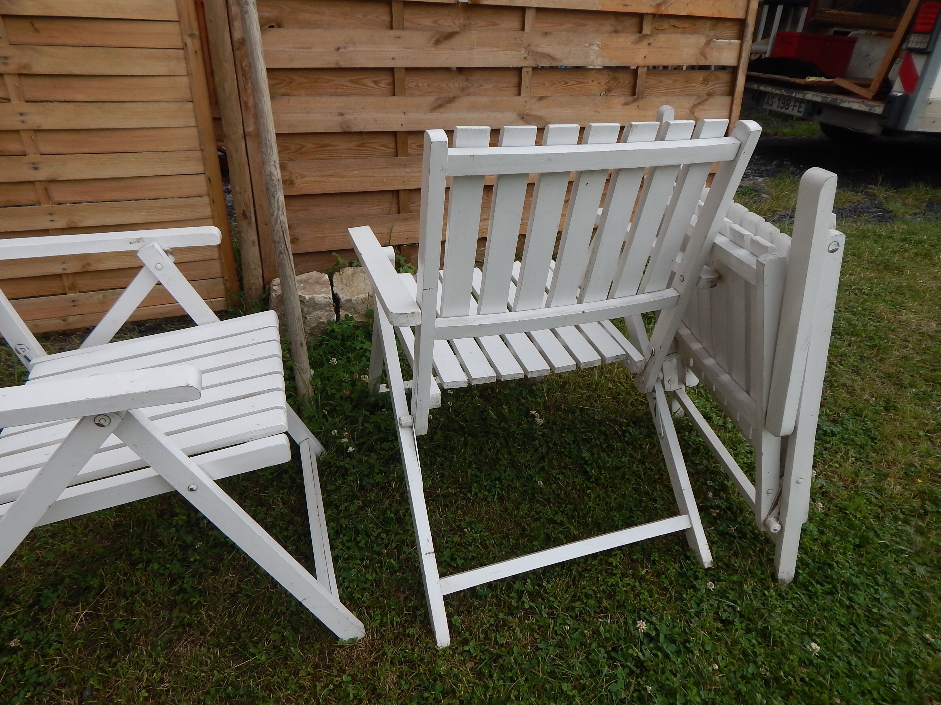 4 60/70 year folding garden chair chair