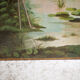 Pair of naturalistic painted wood panel signed Nancy 1900, Art Nouveau, pink flamingo bird, heron