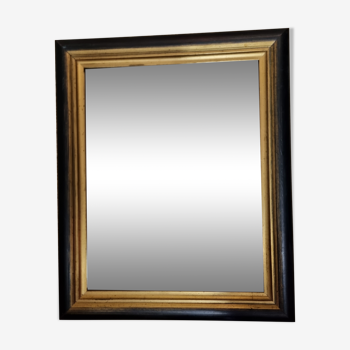 Miroir bois noirci 32x38cm