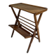 Table d'appoint, porte-revues scandinave vintage