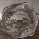 Pair of candle holders two crystal branches