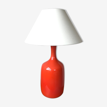 Orange ceramic lamp