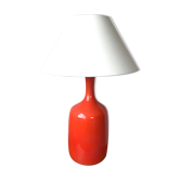 Orange ceramic lamp
