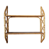 60s rattan shelf
