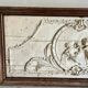 Antique decorative wall panel "angels"