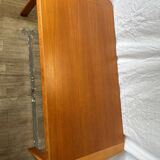 Table basse scandinave en teck massif 1960