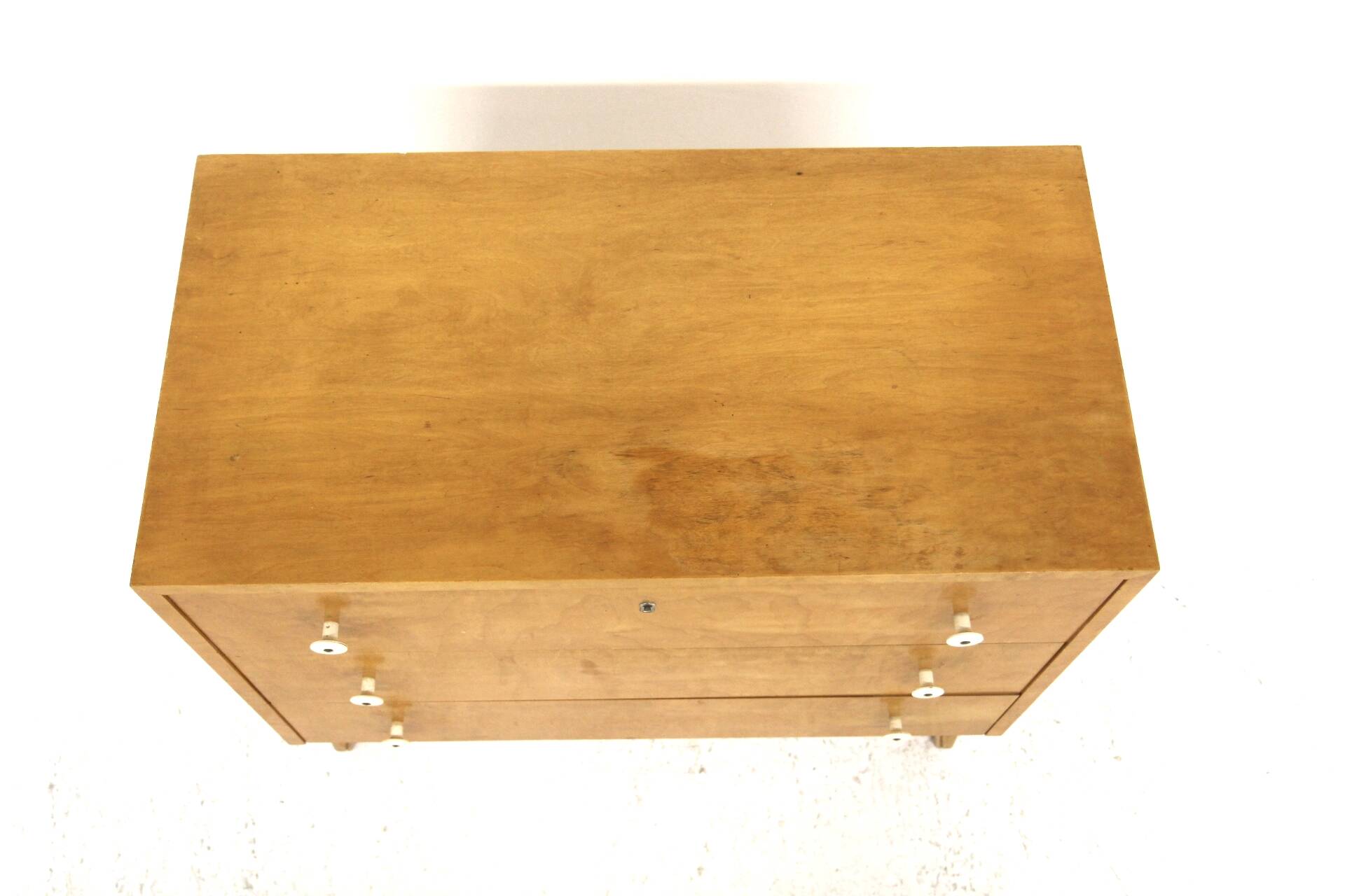 Scandinavian birch chest of drawers, Swedish modern, Sweden, 1940